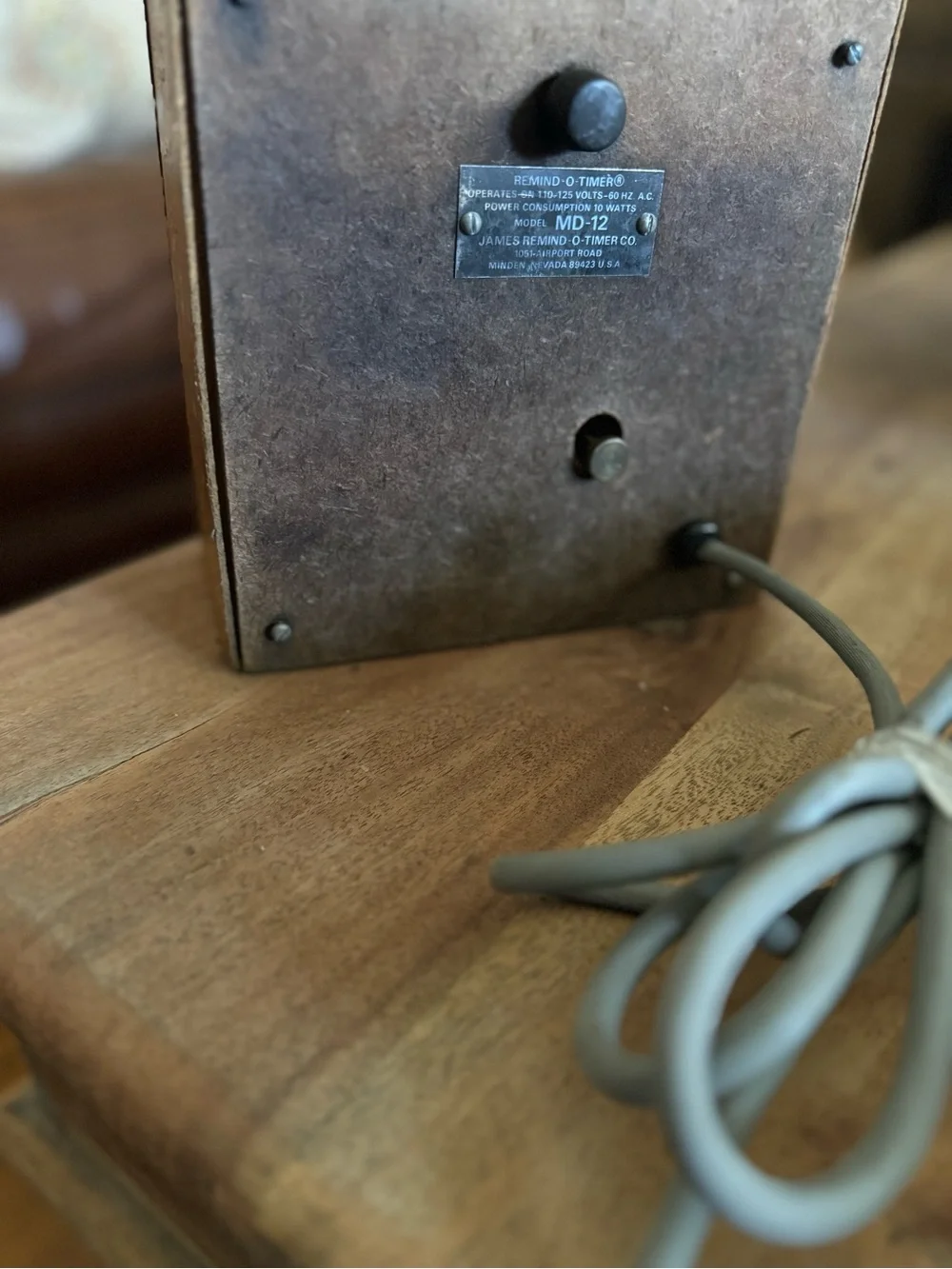Vintage James Remind-o-Timer Clock Model MD-12